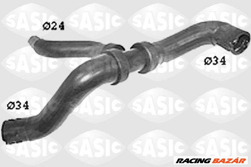 SASIC swh6625 Hűtő vízcső - FIAT 1. kép