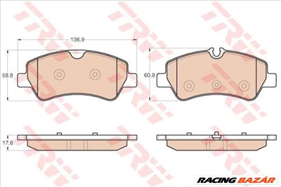 TRW GDB1968 Fékbetét - FORD