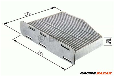 BOSCH 1987432369 Pollenszűrő - AUDI, PORSCHE