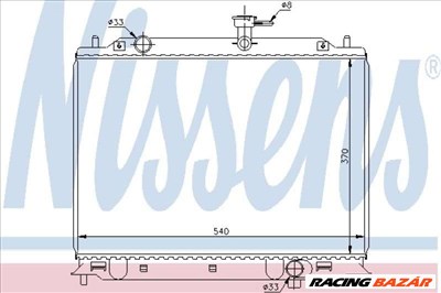 NISSENS 66666 Motorvízhűtő - KIA