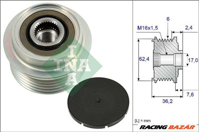 INA 535 0238 10 Generátor szabadonfutó - TOYOTA