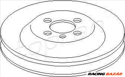TOPRAN 111143 Főtengely szíjtárcsa - AUDI, VOLKSWAGEN, SEAT
