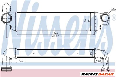 NISSENS 96654 Intercooler - BMW