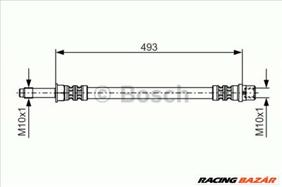 BOSCH 1987476294 Fékcső - MERCEDES-BENZ, VOLKSWAGEN