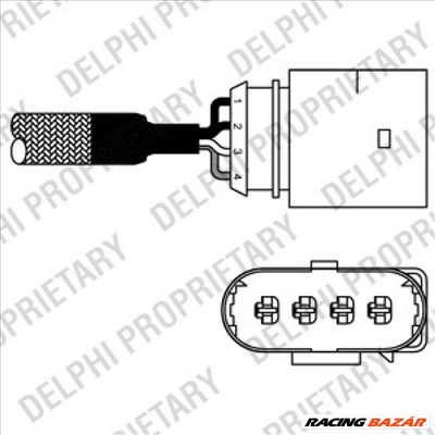 DELPHI ES10978-12B1 Lambdaszonda - AUDI, SKODA, VOLKSWAGEN