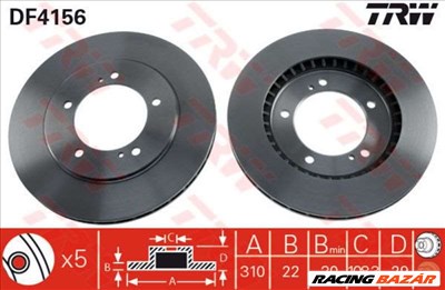 TRW DF4156 Féktárcsa - SUZUKI