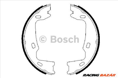 BOSCH 0986487214 Kézifékpofakészlet - OPEL, SAAB, VAUXHALL