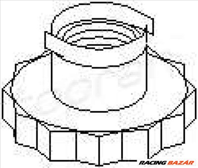 TOPRAN 109 664 Féltengely anya - SEAT, AUDI, VOLKSWAGEN, SKODA