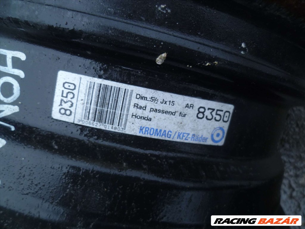    HONDA  5,5JJ 15" használt lemezfelni TEHERMENTESÍTŐ 63.6. MM 5. kép