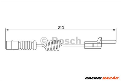 BOSCH 1987474969 Fékbetét kopás visszajelző - MERCEDES-BENZ, VOLKSWAGEN