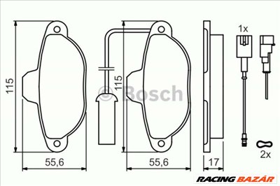 BOSCH 0986424379 Fékbetét - FIAT, LANCIA