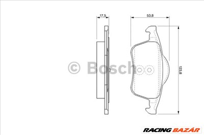 BOSCH 0986424539 Fékbetét - VOLVO