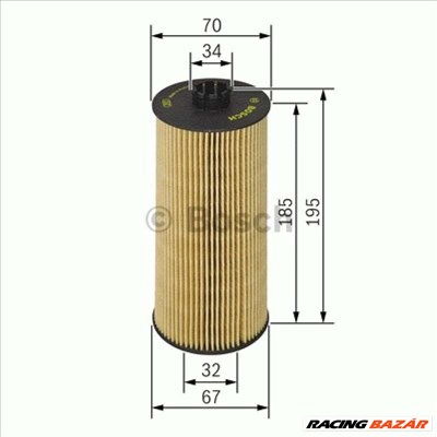 BOSCH 1457429152 Olajszűrő - AUDI, VOLKSWAGEN, SKODA