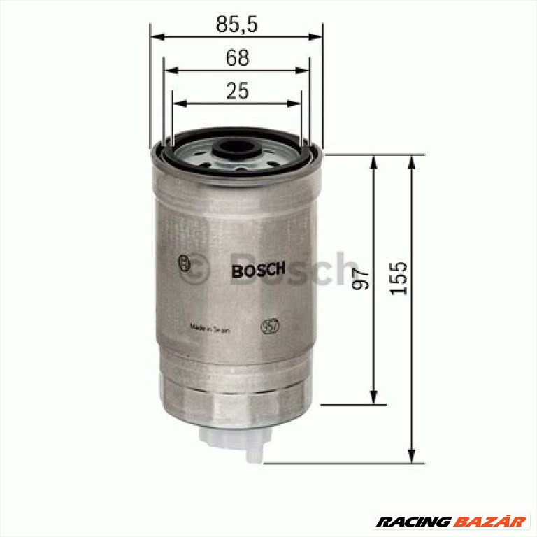 BOSCH F026402048 Üzemanyagszűrő - ALFA ROMEO, FIAT, LANCIA 1. kép