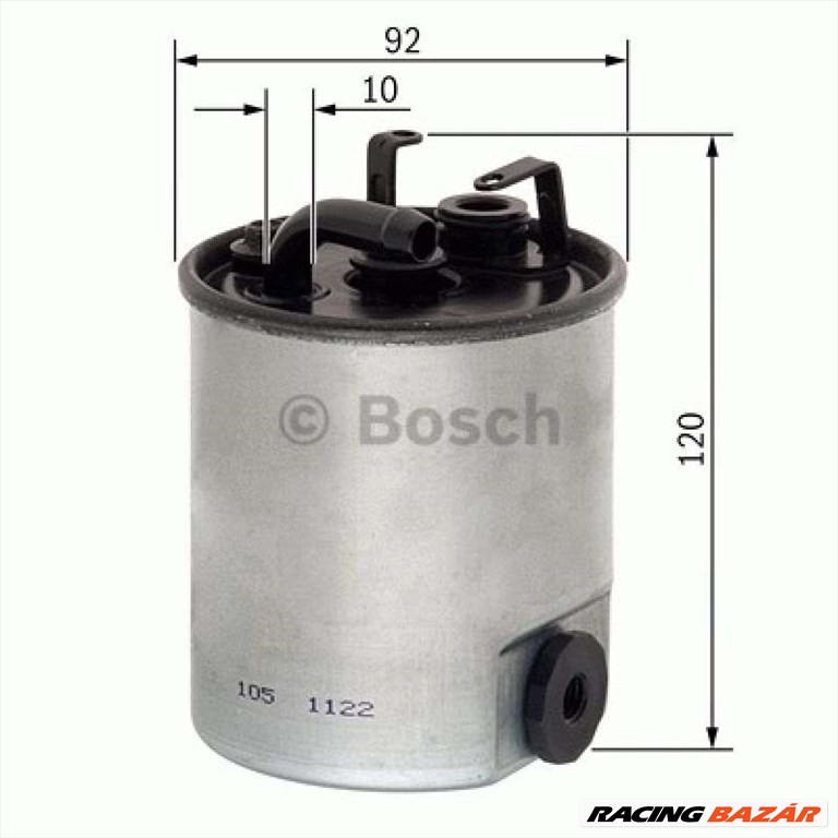 BOSCH F026402003 Üzemanyagszűrő - MERCEDES-BENZ 1. kép
