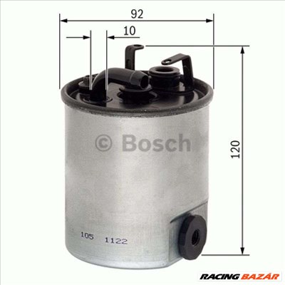 BOSCH F026402003 Üzemanyagszűrő - MERCEDES-BENZ