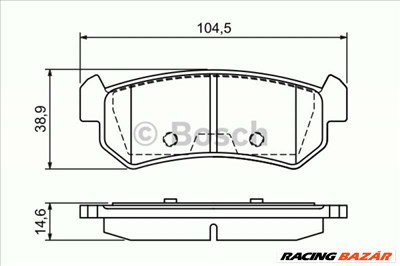 BOSCH 0986494133 Fékbetét - CHEVROLET, DAEWOO