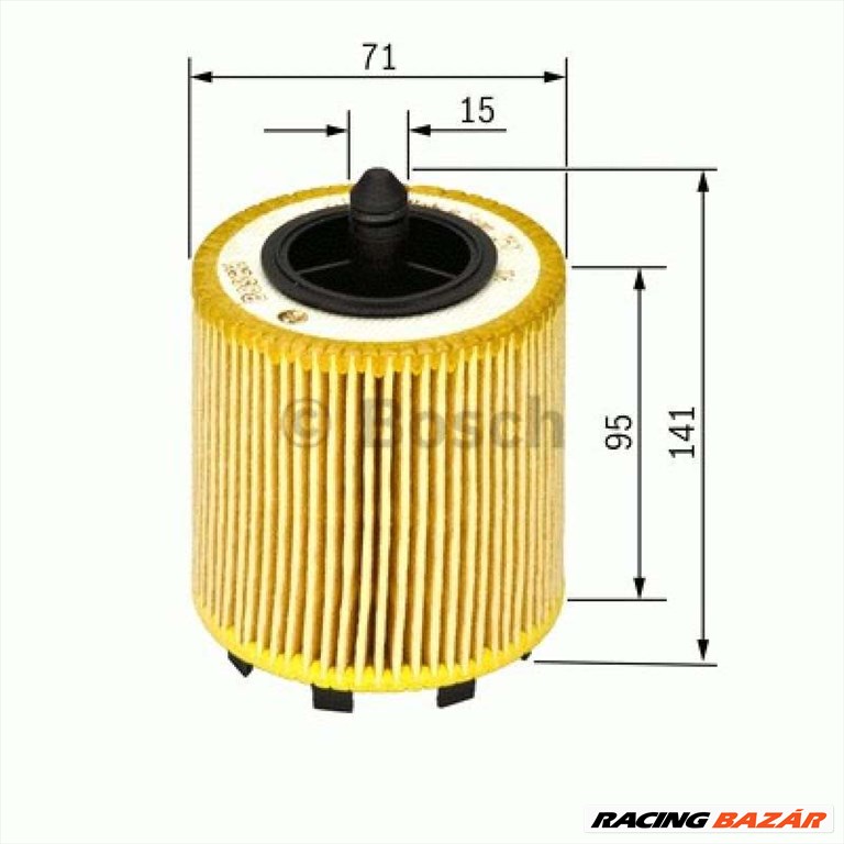 BOSCH 1457429192 Olajszűrő - SEAT, VOLKSWAGEN, SKODA, MITSUBISHI, AUDI, FORD 1. kép