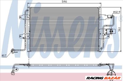 NISSENS 94310 Klímahűtő - AUDI, SKODA, VOLKSWAGEN, SEAT