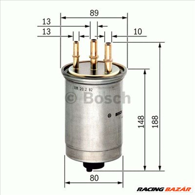 BOSCH 0450906508 Üzemanyagszűrő - SSANGYONG, FORD, JAGUAR