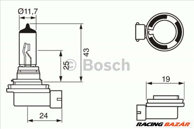 BOSCH 1987302084 Fényszóró izzó - RENAULT, FIAT, LAND ROVER, BMW, MERCEDES-BENZ, VOLKSWAGEN, DACIA