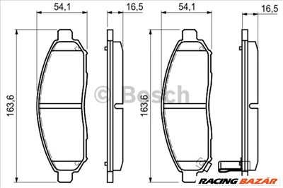 BOSCH 0986494151 Fékbetét - NISSAN