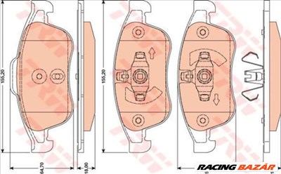 TRW GDB1789 Fékbetét - RENAULT, DACIA