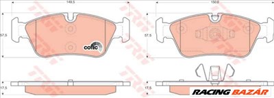 TRW GDB1625 Fékbetét - BMW