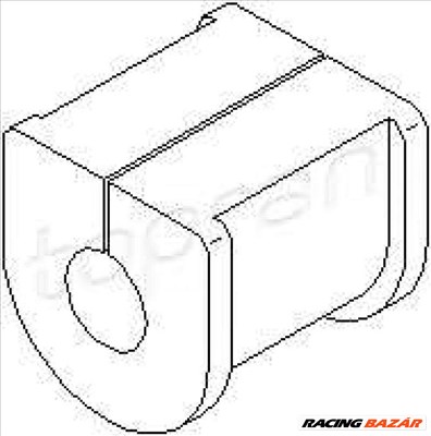 TOPRAN 206935 Stabilizátor gumi - VAUXHALL, FIAT, OPEL