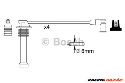 BOSCH 0986357271 Gyújtókábel készlet - FORD