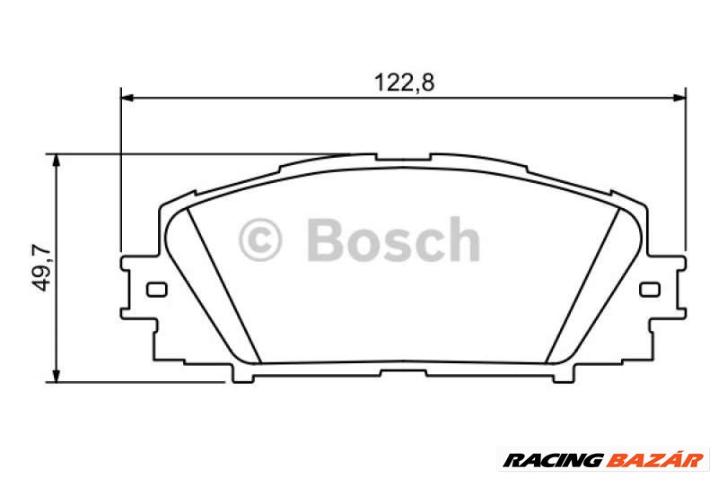 BOSCH 0986494198 Fékbetét - LEXUS, TOYOTA 1. kép