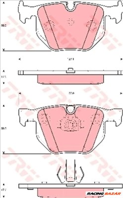 TRW GDB1499 Fékbetét - BMW