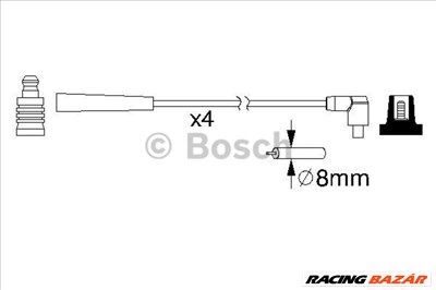 BOSCH 0986357221 Gyújtókábel készlet - FORD