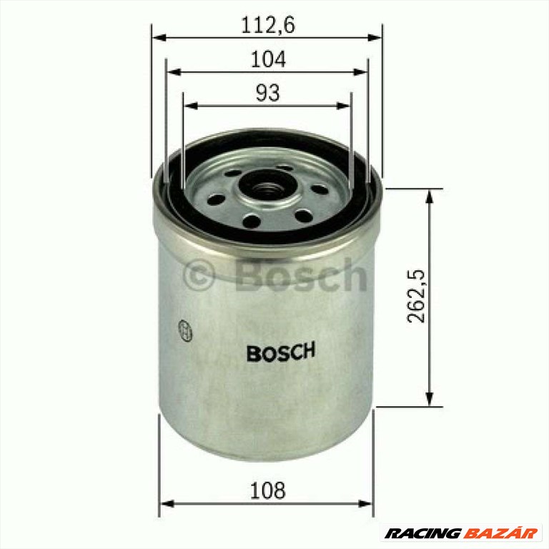 BOSCH F026402017 Üzemanyagszűrő - MITSUBISHI, TOYOTA, MAZDA, NISSAN, SAAB, LANCIA, PORSCHE 1. kép