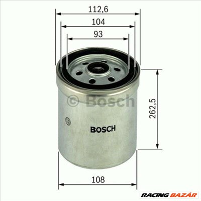 BOSCH F026402017 Üzemanyagszűrő - MITSUBISHI, TOYOTA, MAZDA, NISSAN, SAAB, LANCIA, PORSCHE