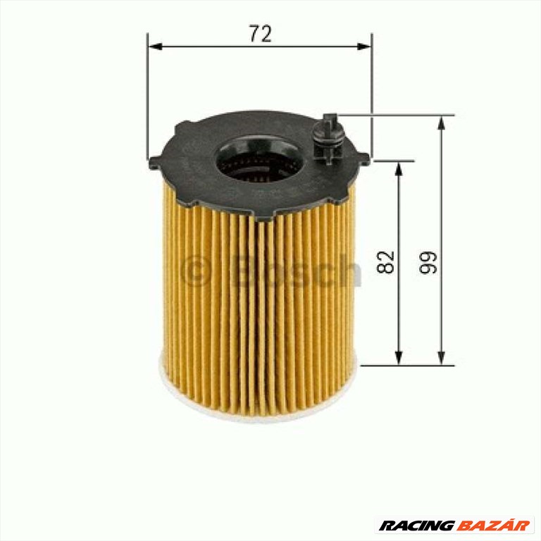 BOSCH 1457429238 Olajszűrő - FORD, CITROEN, PEUGEOT, MAZDA, VOLVO, SUZUKI, TOYOTA 1. kép