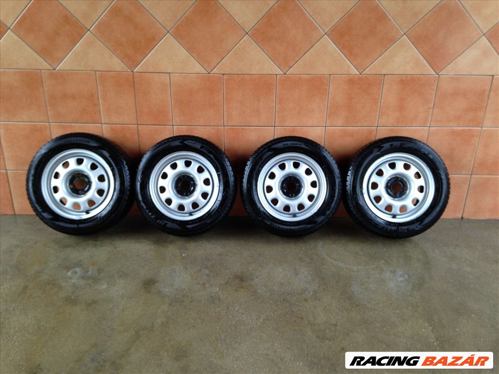 VW 14" LEMEZFELNI 4X100 NYÁRI 195/60R14 GUMIVAL OLCSÓN!!! 1. kép