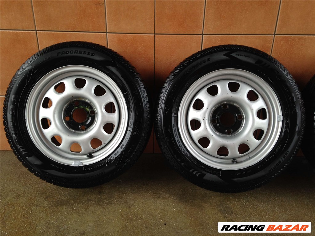 VW 14" LEMEZFELNI 4X100 NYÁRI 195/60R14 GUMIVAL OLCSÓN!!! 2. kép