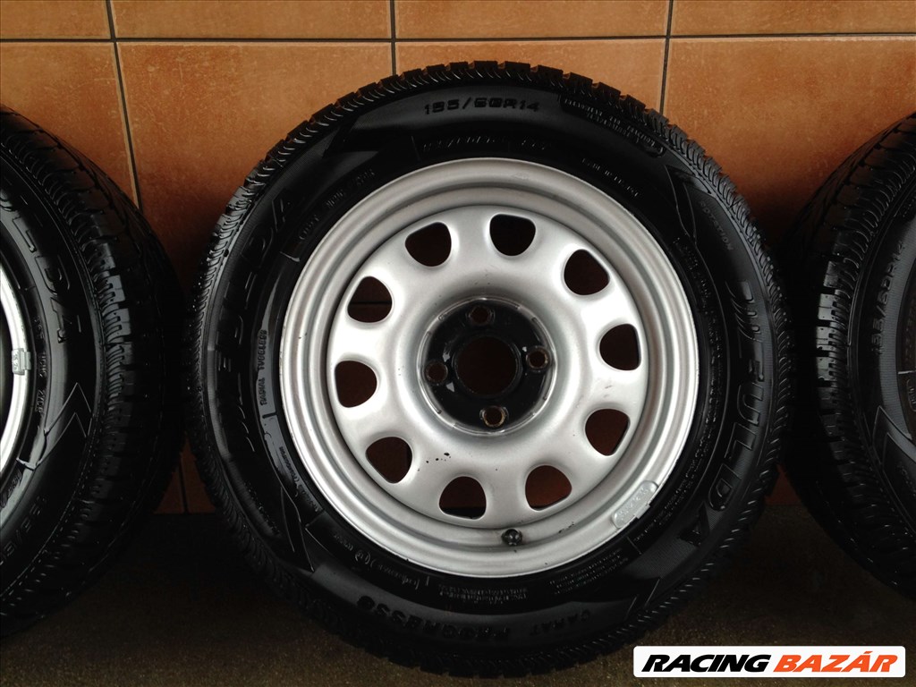 VW 14" LEMEZFELNI 4X100 NYÁRI 195/60R14 GUMIVAL OLCSÓN!!! 4. kép