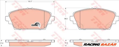 TRW GDB3227 Fékbetét - NISSAN