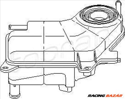 TOPRAN 109344 Hűtő kiegyenlítőtartály - AUDI, SEAT