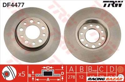 TRW DF4477 Féktárcsa - ALFA ROMEO, FIAT