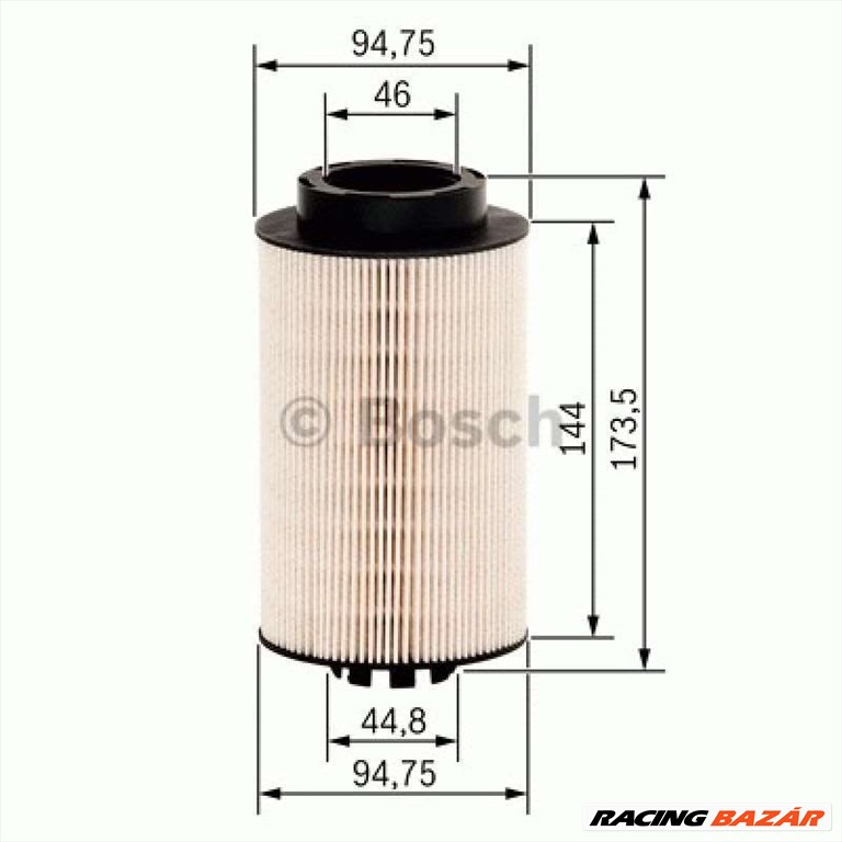 BOSCH F026402028 Üzemanyagszűrő - RENAULT, VAUXHALL, FIAT, SSANGYONG, VOLKSWAGEN, PEUGEOT, HONDA 1. kép