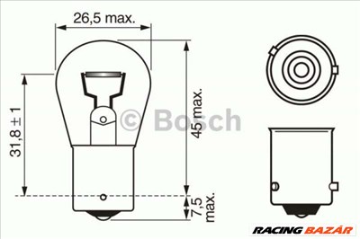 BOSCH 1987302213 Irányjelző izzó - OPEL, BMW, ALFA ROMEO, MERCEDES-BENZ, VOLKSWAGEN, RENAULT, FIAT