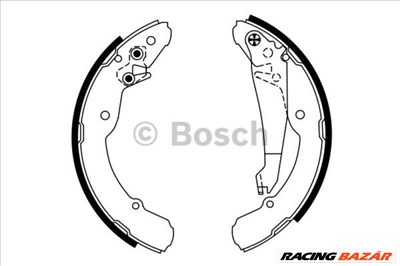 BOSCH 0986487555 Fékpofa - VOLKSWAGEN, SEAT, SKODA