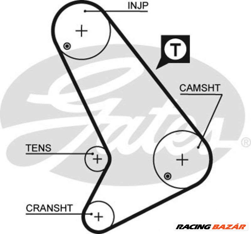 GATES 5571xs Vezérműszíj - FORD 1. kép
