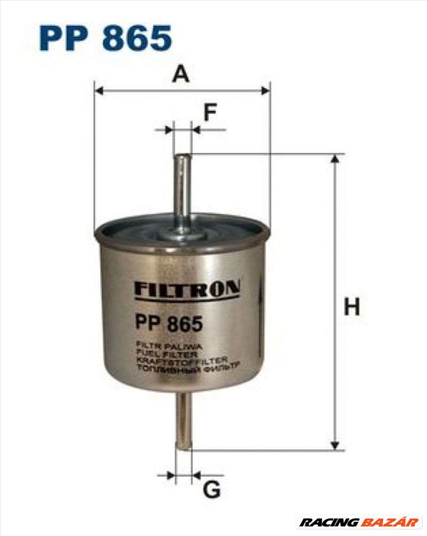 FILTRON pp865 Üzemanyagszűrő - FORD, MAZDA 1. kép