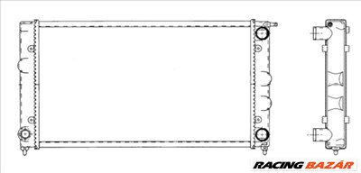 NRF 509501 Motorvízhűtő - VOLKSWAGEN, SEAT