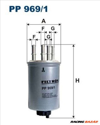 FILTRON pp9691 Üzemanyagszűrő - LAND ROVER