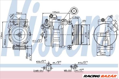 NISSENS 89341 Klímakompresszor - BMW